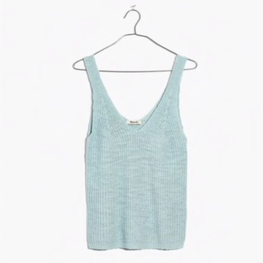NWOT Madewell Monterey Blue Sweater Tank Size XS